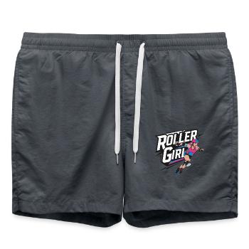Rollschuhfahren für einen Rollschuhfahrerin - Badeshorts - Anthrazit - Vorne - AI Model Male 185 light (185cm)