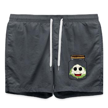 Chou-fleur Hobby Jardinier Chou Légumes Cuisine Cuisinier - Short de bain - charbon - Devant - AI Model Male 185 light (185cm)