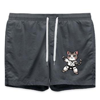 KARATECAT - Swim Trunks - anthracite - Front - AI Model Male 185 light (185cm)