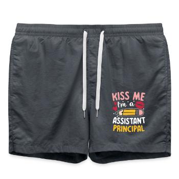 I'm An Assistant Principal - Badeshorts - Anthrazit - Vorne - AI Model Male 185 light (185cm)