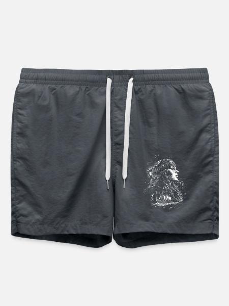 Viking Women Wikinger Kriegerin - Badeshorts - Anthrazit