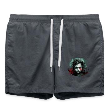WEINENDES KIND - Badeshorts - Anthrazit - Vorne - AI Model Male 185 light (185cm)
