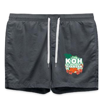 K8h Pha-ngan Island - Swim Trunks - anthracite - Front - AI Model Male 185 light (185cm)
