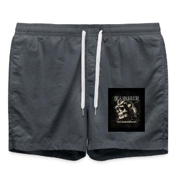 Be a Warrior – True Legends Never Die - Badeshorts - Anthrazit - Vorne - AI Model Male 185 light (185cm)