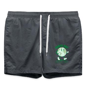 Jour de la Terre tous les jours - Short de bain - charbon - Devant - AI Model Male 185 light (185cm)