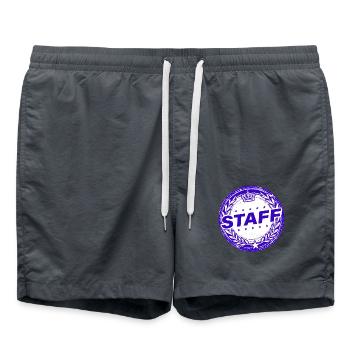 Staff Member - Swim Trunks - anthracite - Front - AI Model Male 185 light (185cm)