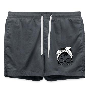 SÜSSES MÄDCHEN - Badeshorts - Anthrazit - Vorne - AI Model Male 185 light (185cm)