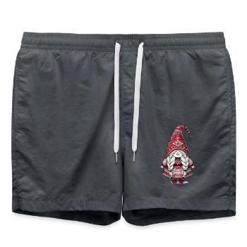 Mignon lutin de Noël dans le style scandinave - Short de bain - charbon - Devant - AI Model Male 185 light (185cm)