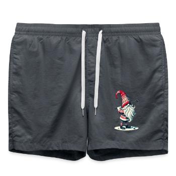 Golfspieler Gnome Für Golf Liebhaber - Badeshorts - Anthrazit - Vorne - AI Model Male 185 light (185cm)