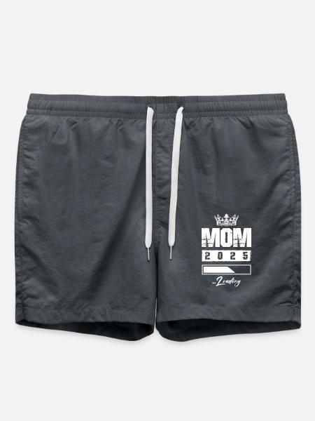 Mama 2025 Loading Mom - Badeshorts - Anthrazit