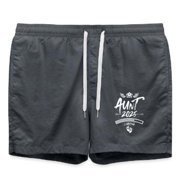 Tante 2025 Loading Spruch - Badeshorts - Anthrazit - Vorne - AI Model Male 185 light (185cm)
