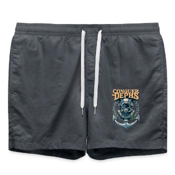Conquer The Dephs - Badeshorts - Anthrazit - Vorne - AI Model Male 185 light (185cm)