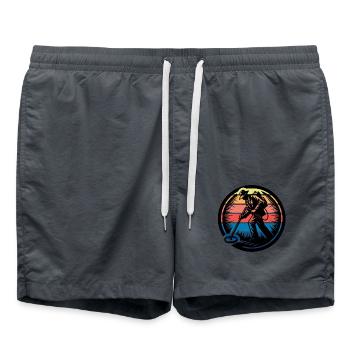 Sondeln Metalldetektor - Badeshorts - Anthrazit - Vorne - AI Model Male 185 light (185cm)
