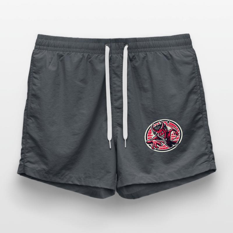 Agile Evil Devilish Devil Devil Devil Swim Trunks