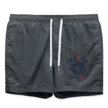 JE NE SUIS PAS VIEUX, JE SUIS CLASSIQUE - Short de bain - charbon - Devant - AI Model Male 185 light (185cm)