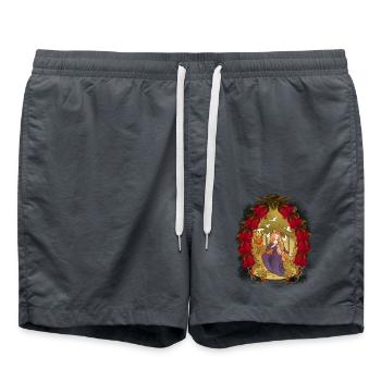 Child Children Fairy Tale Fairy Tale Character Christmas - Swim Trunks - anthracite - Front - AI Model Male 185 light (185cm)
