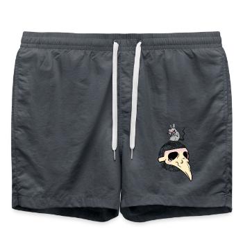Plague Planet Earth Rat Pollution - Swim Trunks - anthracite - Front - AI Model Male 185 light (185cm)