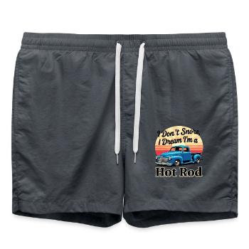 Je ne ronfle pas, je rêve que je suis un Hot Rod Hotrods - Short de bain - charbon - Devant - AI Model Male 185 light (185cm)