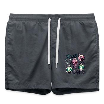 Weihnachtlicher Geldregen Dekor - Badeshorts - Anthrazit - Vorne - AI Model Male 185 light (185cm)