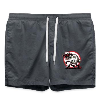 Schere das Zombie-Schaf! - Badeshorts - Anthrazit - Vorne - AI Model Male 185 light (185cm)