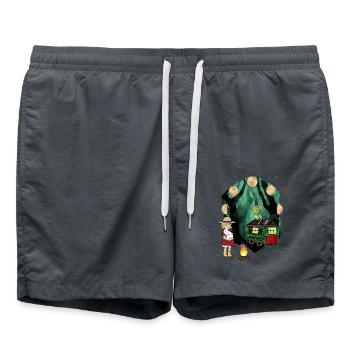 Child Kids Adventure Forest Dragon Dragon Mystical - Swim Trunks - anthracite - Front - AI Model Male 185 light (185cm)