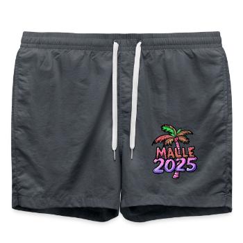 Malle 2025 Mallorca Palm Tree - Swim Trunks - anthracite - Front - AI Model Male 185 light (185cm)