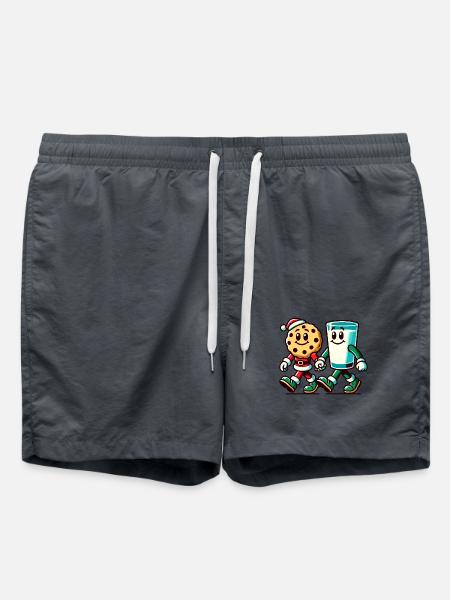Christmas Biscuit And Milk Delight - Swim Trunks - anthracite