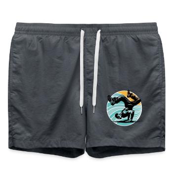 Breakdance - Short de bain - charbon - Devant - AI Model Male 185 light (185cm)