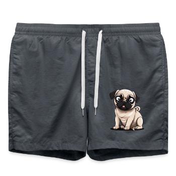 Carlin Chien Chiens Insectes Été Insecte - Short de bain - charbon - Devant - AI Model Male 185 light (185cm)