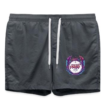 Kreta Crew Bunt - Badeshorts - Anthrazit - Vorne - AI Model Male 185 light (185cm)