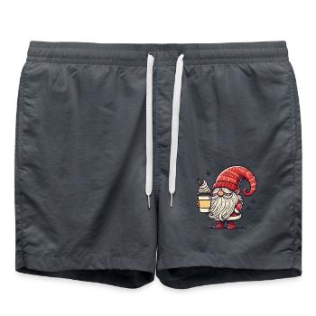 Gnome de Noël Café Plaisir Gnome - Short de bain - charbon - Devant - AI Model Male 185 light (185cm)