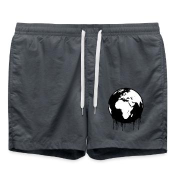 humorvolles T-Shirt, Geschenk für Männer, Damen, humorvoll - Badeshorts - Anthrazit - Vorne - AI Model Male 185 light (185cm)