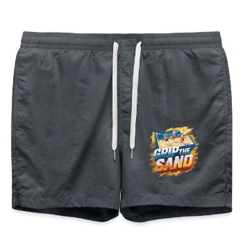 Beachvolleyball The Sand - Badeshorts - Anthrazit - Vorne - AI Model Male 185 light (185cm)
