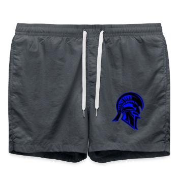 Casque spartiate symbole du guerrier - Short de bain - charbon - Devant - AI Model Male 185 light (185cm)