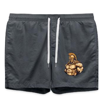 Spartan Gladiator Muscles - Swim Trunks - anthracite - Front - AI Model Male 185 light (185cm)