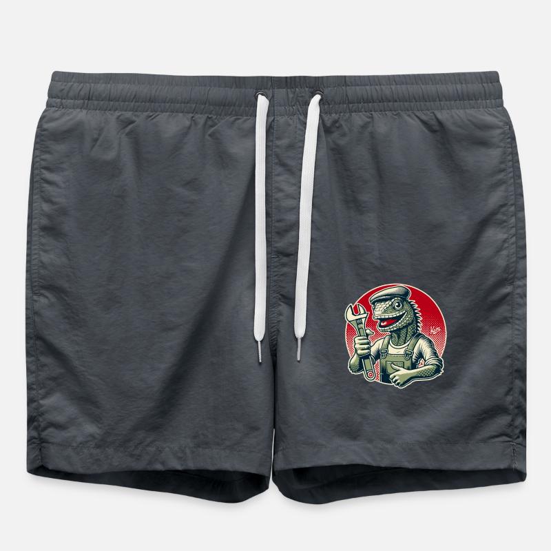 Artisan lézard avec clé - Short de bain - charbon