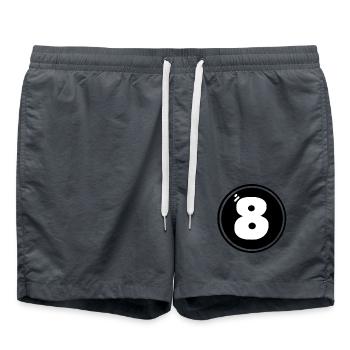 huitième anniversaire de Eight Sport Billiards - Short de bain - charbon - Devant - AI Model Male 185 light (185cm)