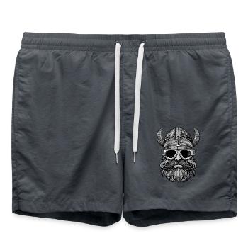 Guerrier du parti en chef viking - Short de bain - charbon - Devant - AI Model Male 185 light (185cm)