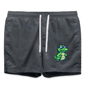 Alligator - Short de bain - charbon - Devant - AI Model Male 185 light (185cm)