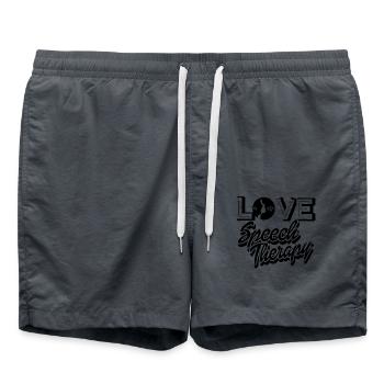 Love Speech Therapy - Swim Trunks - anthracite - Front - AI Model Male 185 light (185cm)