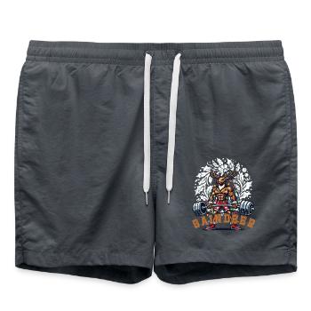 Muscle Renne Noël Fitness Fun Fun - Short de bain - charbon - Devant - AI Model Male 185 light (185cm)
