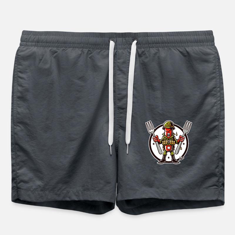 Lieutenant Commander Wurst - Swim Trunks - anthracite
