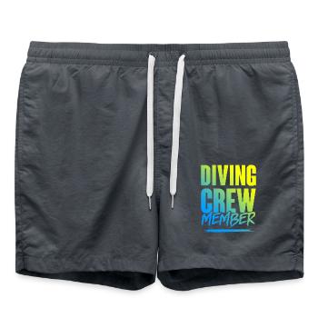 Diving Crew - Swim Trunks - anthracite - Front - AI Model Male 185 light (185cm)