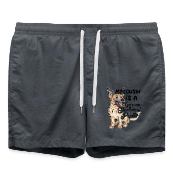 My Cousin Is A German Shorthaired Pointer - Swim Trunks - anthracite - Front - AI Model Male 185 light (185cm)