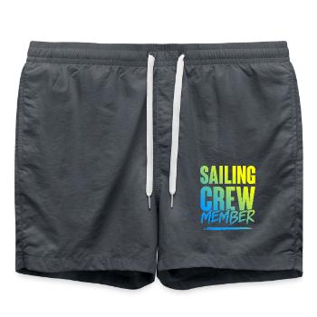 Sailing Crew - Badeshorts - Anthrazit - Vorne - AI Model Male 185 light (185cm)