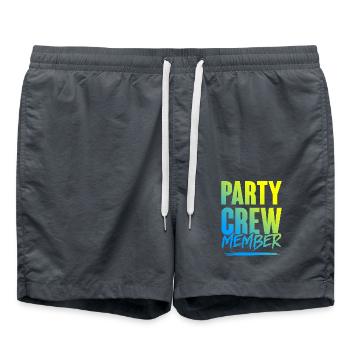 Équipe de fête - Short de bain - charbon - Devant - AI Model Male 185 light (185cm)