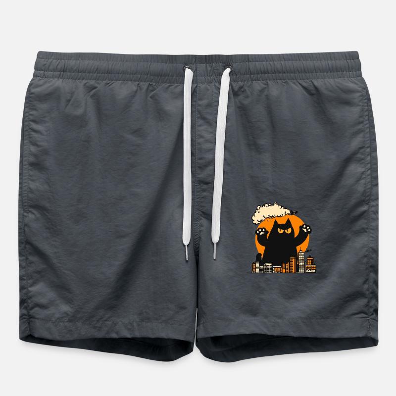 L’attaque du chat monstre - Short de bain - charbon
