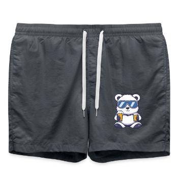 Bär Apres Ski Bier - Badeshorts - Anthrazit - Vorne - AI Model Male 185 light (185cm)