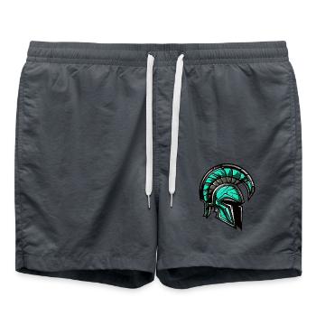 Casque de guerrier spartiate - Short de bain - charbon - Devant - AI Model Male 185 light (185cm)