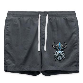 Chef Viking Valhalla Odin - Short de bain - charbon - Devant - AI Model Male 185 light (185cm)